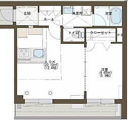 Central243 1LDKの間取図画像
