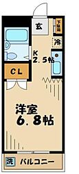 ハーモナイズ・ヴェルデ 1Kの間取図画像