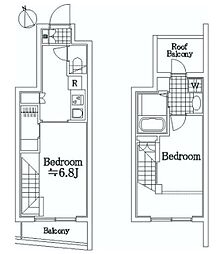 プレール・ドゥーク練馬ノースシティーLA 2Kの間取図画像