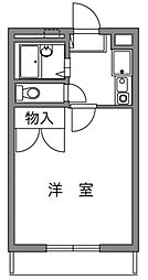 メゾン西寺尾2 1Kの間取図画像