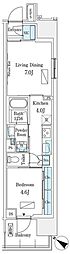 ロイヤルパークス有明 1LDKの間取図画像