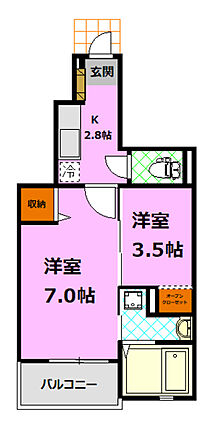 アン ソレイエB_間取り_0