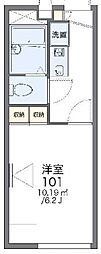 レオパレス砂野台 1Kの間取図画像
