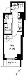 ARKMARK上池袋 1Kの間取図画像