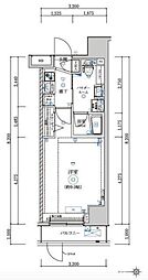 ARTESSIMOLATO 1Kの間取図画像