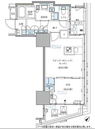 パークアクシス五反田スカイタワー 1LDKの間取図画像