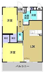 Ｒｅｖｅｌ　Ｏｃｅａｎ 4階2LDKの間取り