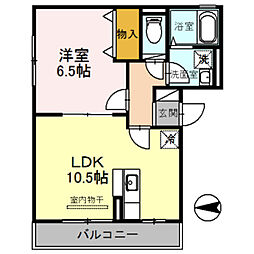 エスポワール 1LDKの間取図画像