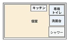 レオハウス ワンルームの間取図画像