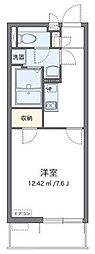 クレイノコモドラウム 1Kの間取図画像
