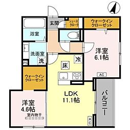 間取図画像 2LDK
