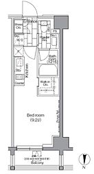 パークハビオ東陽町 ワンルームの間取図画像