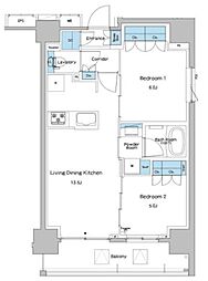 ルフォンプログレ志村坂上 2LDKの間取図画像
