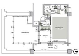 ParkCube西ヶ原STAGE 1LDKの間取図画像