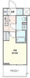 GENOVIA天王台 1Kの間取図画像