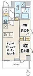 墨田区吾妻橋2丁目マンション 2LDKの間取図画像