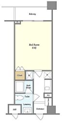 NONA PLACE渋谷富ヶ谷 3階1Kの間取り