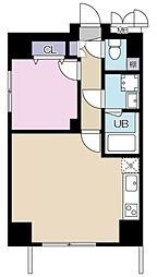 TWINSQUARE2 1LDKの間取図画像