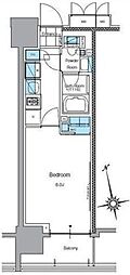 ルフォンプログレ上野入谷フロント 1Kの間取図画像