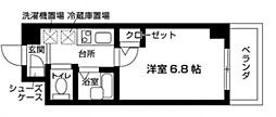 RESIDIA中野富士見台 1Kの間取図画像