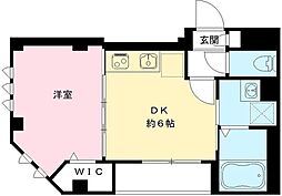 カーガ大塚 1DKの間取図画像