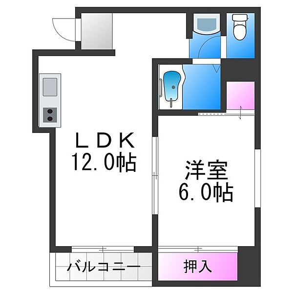 ラパンジール住吉大社 ｜大阪府大阪市住吉区東粉浜３丁目(賃貸マンション1LDK・5階・37.70㎡)の写真 その2