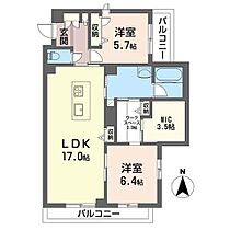 アリエッタ 00305 ｜ 埼玉県戸田市大字新曽1904-1（賃貸マンション2LDK・3階・77.08㎡） その2