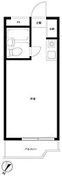 ラ・レジダンス・ド・アドラーブル ワンルームの間取図画像