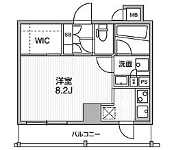 ALTERNA銀座 ワンルームの間取図画像