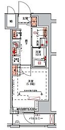 ハーモニーレジデンス山手大塚002 10階1Kの間取り