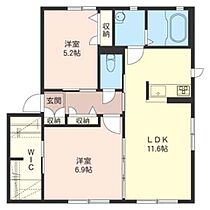 ジュエル 00101 ｜ 群馬県高崎市浜尻町37-1（賃貸アパート2LDK・1階・58.01㎡） その2