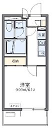 レオネクストルナ大宮 1Kの間取図画像