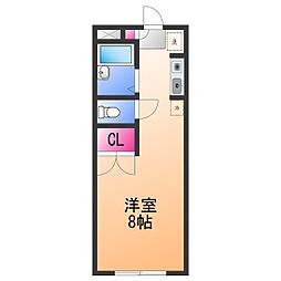 シャンソン和泉中央 ワンルームの間取図画像