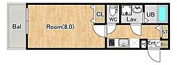 (仮称)ジーメゾン大宮フォルティス 1Kの間取図画像