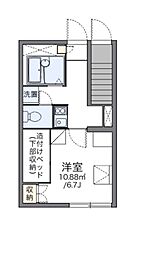 レオパレスCarmina 1Kの間取図画像
