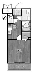 Luce-U 1Kの間取図画像