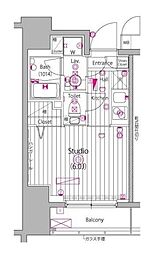 GALAGRANDY池袋2 1Kの間取図画像