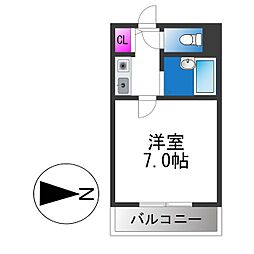 シグマライフ 1Kの間取図画像
