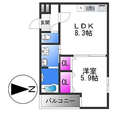 物件の間取り