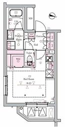 HY's国分寺南町 ワンルームの間取図画像
