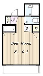ローズマンションサカイ2 ワンルームの間取図画像