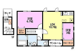 間取図画像 2LDK