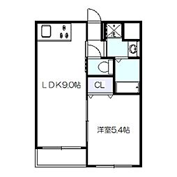 間取図画像 1LDK
