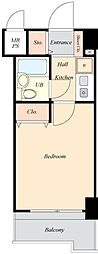 ライオンズマンション本厚木第3 1Kの間取図画像