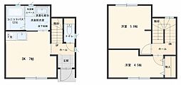 リュミエール 2DKの間取図画像