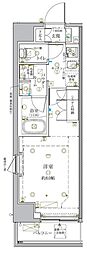 クレイシア新宿中落合 1Kの間取図画像