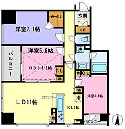 COMFORIA大宮 3LDKの間取図画像