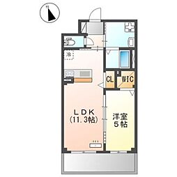 JR八高線 箱根ケ崎駅 バス11分 石畑駐在所下車 徒歩14分の賃貸マンション 3階1LDKの間取り