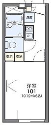 レオパレスアベニューコート2 1Kの間取図画像