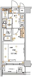 ハーモニーレジデンス東京イーストコア♯002 1Kの間取図画像